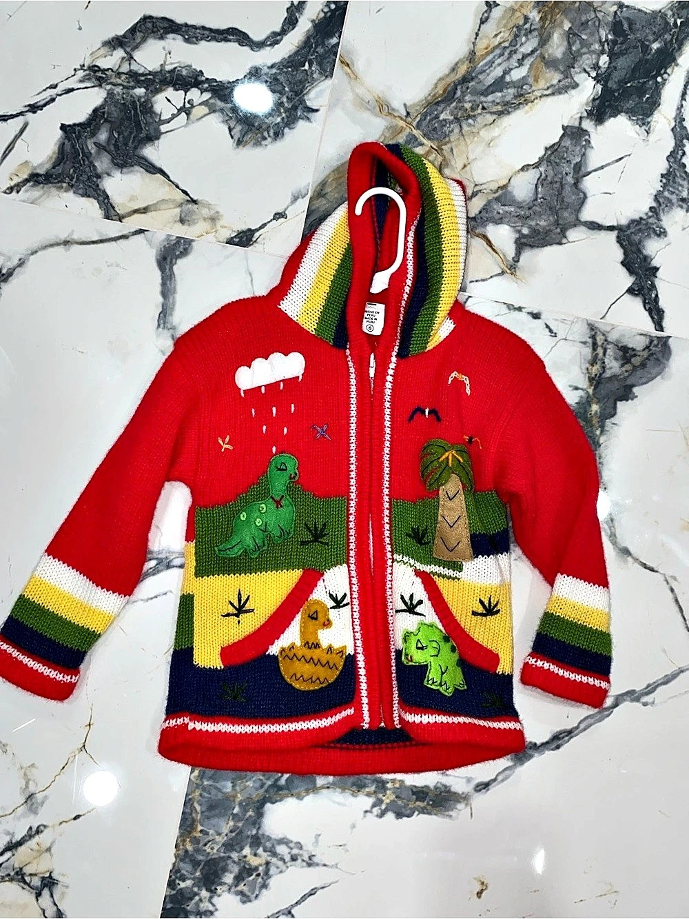 6yr Kids Color Block Peruvian Sweater Like New